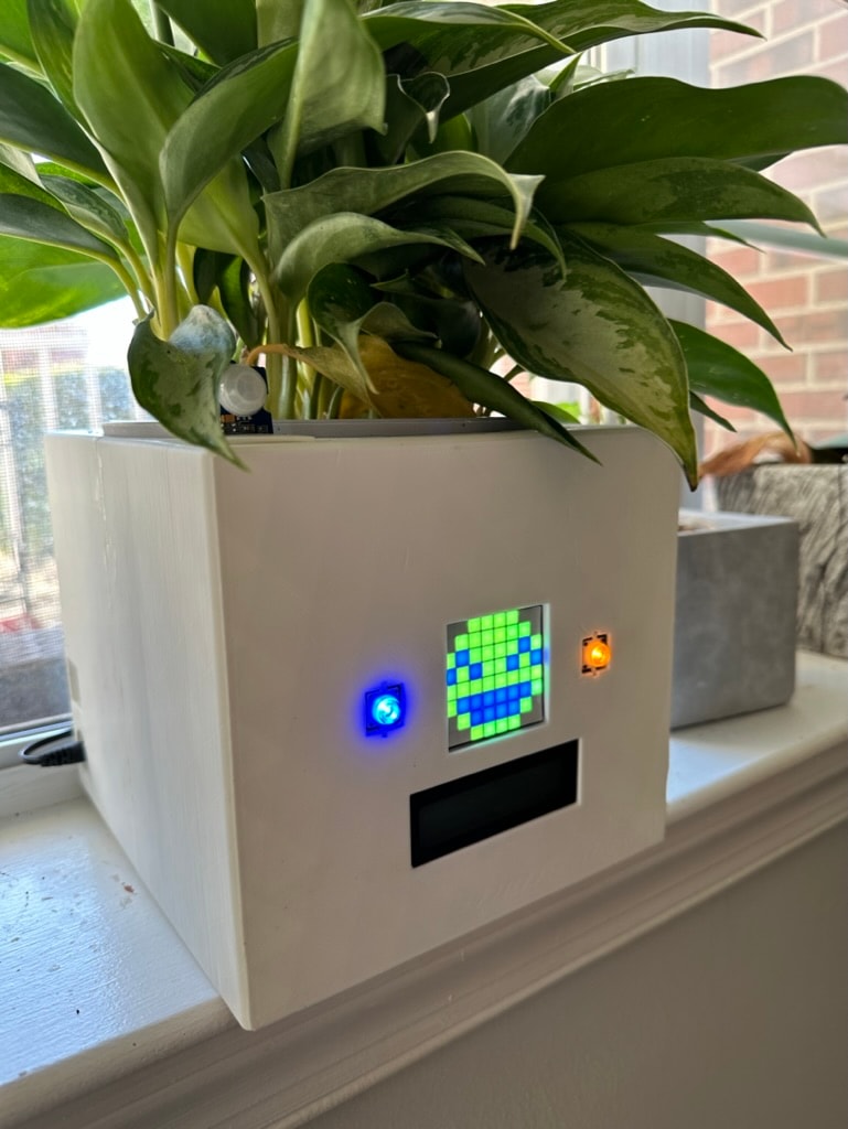 Emblem design for Madame FC depicting an M monogram in a circle with the words "Madame FC EST. 2003" inside on top of a background image of a soccer stadium.